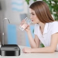 thumbnail image 5 of LASIEYO Desktop Water Bottle Dispenser Portable Electric Water Pump for Universal 3, 4 and 5 Gallon with USB Charging and Automatic off Switch, Black, 5 of 12