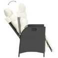 thumbnail image 5 of vidaXL 7 Piece Garden Dining Set with Cushions Black Poly Rattan, 5 of 5