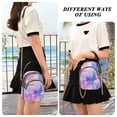 thumbnail image 6 of FORMRS Crossbody Bag for Women Quilted Travel Shoulder Cell Phone Purse with Chain Strap Handbag, Pastel Pink Marble Pattern, 6 of 7