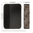 thumbnail image 6 of Chririnla Leopard Pattern Seat Belt Pad 2 Pieces Seat Belt Shoulder Strap Covers Decorative Magic Tape Suitable for Car Truck, 6 of 8