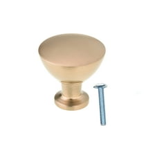 Trophy Round Metal Champagne Bronze 1-11/32" (34mm) Kitchen Cabinet Drawer Knob