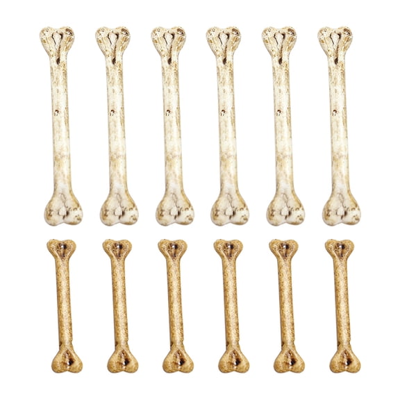 HONMEET 12 Pcs Bone Ornament Plastic Accessories For Festive Decorations