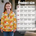 thumbnail image 7 of Uorisanigo Daisy Skull Girls Half Zip Collar Sweatshirts Long Sleeve Lapel Zipper Sweatshirt Casual Essentials Quarter Zipper Pullover Shirts Fall Trendy Winter Clothes Athletic Top, 7 of 7