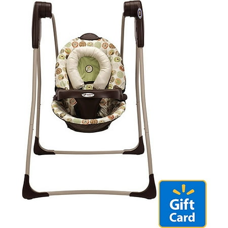 Graco Century Compact Swing, Jungle Boogie with Bonus $20 eGift Card