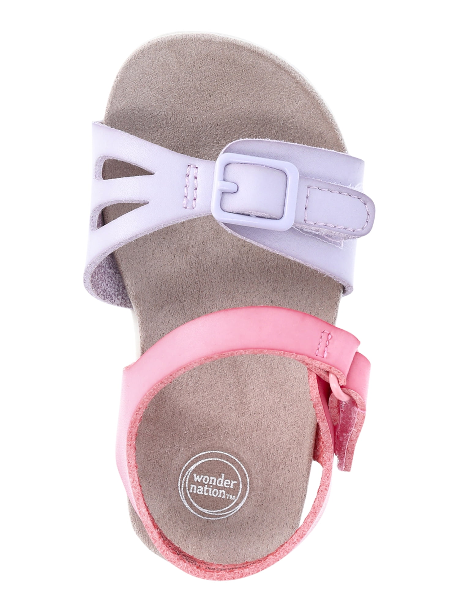 Wonder Nation Baby & Toddler Girls Buckle Sandals