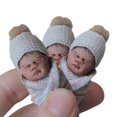 thumbnail image 2 of Mini Simulación Baby Doll Juguete Decoración Realista Mini Baby Doll Adornos Regalo Para Navidad Cumpleaños 5 Cm Minnieouse  HA037113-00, 2 of 6