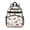 Mushroom and Butterfly, variant on Mushroom and Character White Pattern Backpack for School, Cute School Bag with Adjustable Shoulder Straps and Padded Back, 15.25"x11.5"x5.25"