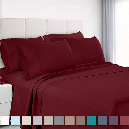 Empyrean Bedding 4 Piece Set Hotel Luxury Silky Soft Double Empyrean Bedding 4 Piece Set Hotel Luxury Silky Soft Double Brushed Microfiber Hypoallergenic Wrinkle Free Cooling Bed Sheets Deep Pocket Ed Sheet