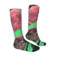 thumbnail image 4 of Lsque Neon Desert Moon Printed Crew Socks Men's Women's LightWeight Thin Casual Calf Socks ,Knee High Socks,Cotton Socks, 4 of 9