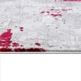 thumbnail image 5 of 7â€™ x 10â€™ Red and Gray Modern Abstract Area Rug, 5 of 9