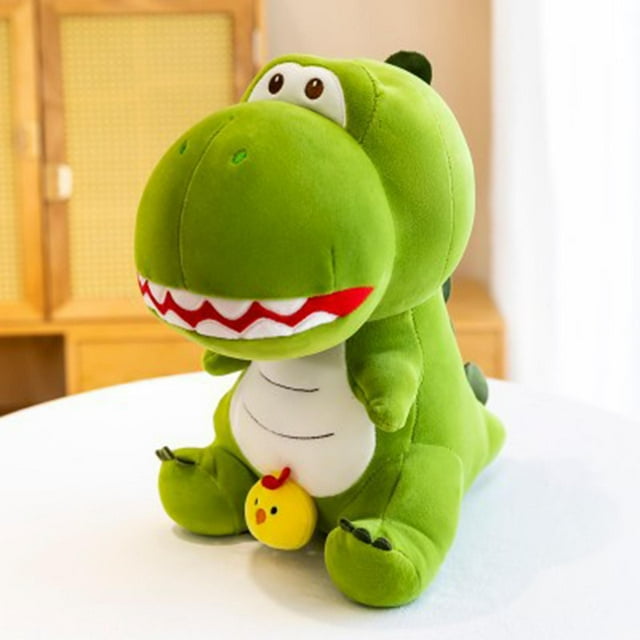Animal de Peluche Dinosaurio Juguete de Peluche Juguete de Bebé Regalos de Cumpleaños Suaves Compañeros para Dormir Almohada para Sala de Estar Favor 35cm CUTICAT linda almohada