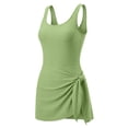 thumbnail image 7 of ZOYOEN Girls One-piece Swimsuits- Modest Tie Side Built In Bra Sleeveless Kids Bathing Suit Green Size 8, 7 of 7