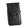 thumbnail image 1 of Bolso de Monedero de Cremallera Correa de Cuero de Bolso de Teléfono Celular de 5.5 / 6 Pulgadas - Negro 18X11X 3.5 cm Soledad Bolsa de cintura CellPhone, 1 of 10