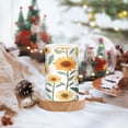 thumbnail image 2 of Yayeee Flameless Candles with Remote Flickering Battery Operated Multi Color Changing, Sunflowers and Leaves Pattern, 2 of 7