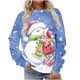 thumbnail image 2 of Pntutb Mujeres Manga Larga Camisas Casuales Impresión de Navidad Cuello Redondo Pullover Sudadera Túnica tops Pntutb Pntutb-614, 2 of 6