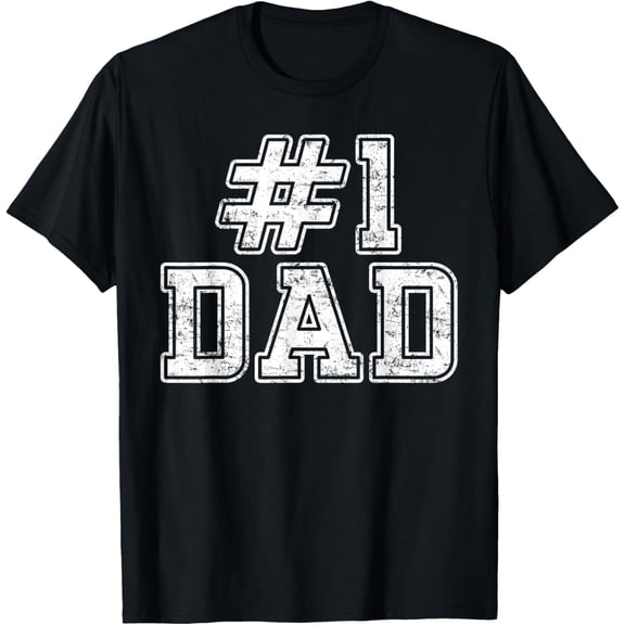 Playful Comfort Tee - #1 Dad Best Dad Fathers Day Number One Dad T-Shirt