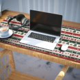 thumbnail image 3 of Long Mouse Pads for Desk,Red Christmas Deer and Tree Pattern Desk Mats on Top Of Desks, Desk Mouse Pad Extra Large with 3mm Non-Slip Base and Stitched Edge for Gaming,Office,Work,Home 35.4x15.7in, 3 of 5