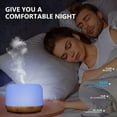 thumbnail image 6 of 500ml Essential Oil Diffuser with 5*10ml Essential Oil, Humidifier, Diffusers for Home, Aromatherapy Diffuser with Remote Control, Diffusers for Essential Oils Large Room(Shallow wood grain), 6 of 8