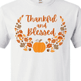 thumbnail image 4 of Inktastic Thankful and Blessed Pumpkin and Fall Leaves T-Shirt, 4 of 5