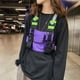 thumbnail image 3 of Sywqhk Oxford Vest Chest Bag Hombres Mujeres Reflectante Hip Hop Chaleco Pack (Púrpura) Sywqhk Para estrenar, 3 of 7