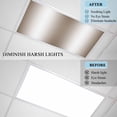 thumbnail image 4 of Brown White Ombre Fluorescent Light Covers, Vintage Minimalist Country Gradient Magnetic Light Covers for Ceiling Lights, Fluorescent Ceiling Shade Filters for Classroom Bedroom Office 4x2Ft x 1PCS, 4 of 8