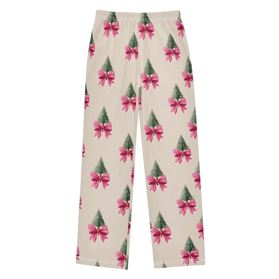 Christmas Tree Bow Christmas Pajama Pants Soft and Lightweight Elastic Waistband Christmas Pajama Pants