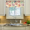thumbnail image 2 of Yayeee Kitchen Valance Rod Pocket 54" x 18" Living Room Window Curtain, Beach Toys Pattern, 2 of 6
