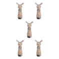 thumbnail image 2 of maskred Delightful Rabbit Statue Figurines Animal Sculpture Craft Wedding Gift female 8.5x23.5cm 5Set, 2 of 6