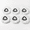 6 Pack, variant on 4 Pack Microfiber Triangle Spin Mop Replacement Heads For Multi-Surface Cleaning