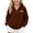 Brown, variant on Girls Bow Embroidery Full Zip Hoodie Jacket Kangaroo Pocket Long Sleeve Casual Outerwear 6T 7T 8T 9T Fashion Fall Coat White,11-12 Years