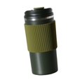 thumbnail image 4 of 2x taza de café portátil duradera de acero inoxidable a prueba de fugas tazas aisladas en frío y caliente con tapa botellas de agua de leche de bebida de té al vacío rojo Gloria  Taza de café, 4 of 9
