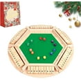 thumbnail image 2 of Montessori Number Knockdown Game, Shut the Box-Wooden Dice Board Game, 2-8 Player Shut the Box Wooden Dice Board Games, Classic Tabletop Version Family Games for Classroom, Home, Party (6PlayerF), 2 of 8