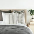 thumbnail image 5 of 2-Pack Decor Throw Pillows Seed Stitch Knit with Cotton Patterns in Folk Leaves by Comfort Canopy, 5 of 11