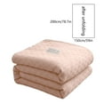 thumbnail image 3 of Wovilon Cotton Bed Blanket Twin Cotton Thermal Blanket Lightweight Bed Throw Breathable Soft Comfortable Blanket For All Season, 3 of 6