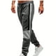 thumbnail image 1 of Pantalones largos de moda para hombre con cordón, cintura elástica, color sólido, pantalones casuales largos de chándal, pantalones para hombre, 1 of 8