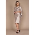 thumbnail image 5 of R&M Richards Draped Sleeve Short Plus Size Dress 7441W, 5 of 5