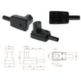 thumbnail image 4 of 90 Degree Angled IEC 320 C13 Female Plug AC 10A 250V Power Cord Cable Connector, 4 of 7