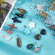 thumbnail image 4 of 50 colgantes de cuentas de piedra con herrajes de hierro, colgantes de piedras preciosas para la elaboración de collares, pulseras y joyería artesanal - Formas variadas, 4 of 6