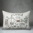 thumbnail image 2 of Creative Products Coffee Mood Sketch 14x20 Spun Poly Pillow, 2 of 2