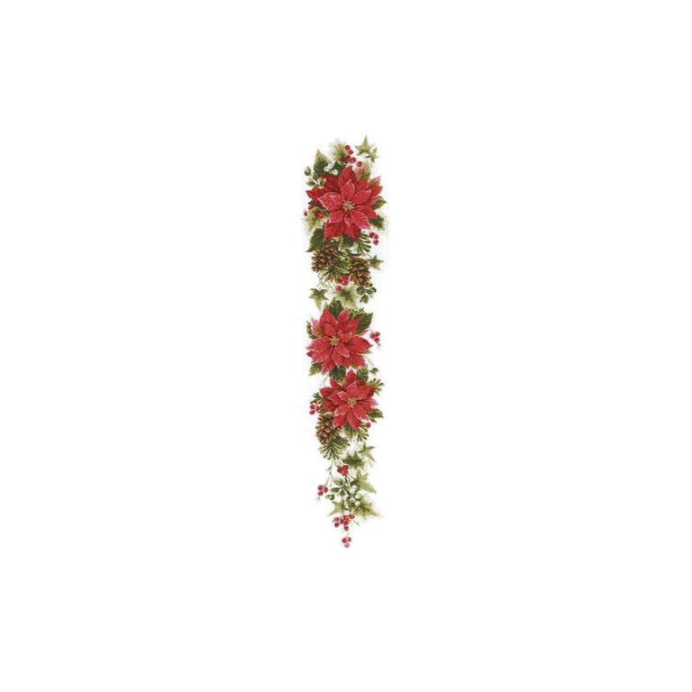 RIOLIS Counted Cross Stitch Kit 7.5X35.5-Poinsettia (14 Count