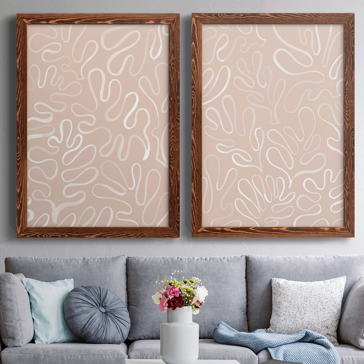 Matisse Pieces III - Premium Framed Canvas 2 Piece Set - Ready to Hang