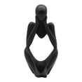 thumbnail image 1 of Sculptures Abstraites de Style Penseur en Résine Statue Figurines de Collection Décor Moderne de Bureau à la Maison (Noir), 1 of 2