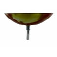 thumbnail image 3 of Orange Tempered Glass Vessel Sink Oval Bowl Sink with Drain Renovators Supply, 3 of 4