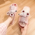 thumbnail image 1 of Cute Cartoon Elephant Pink Adult Slippers - Couple Cotton Slippers, 1 of 6