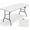 White03, variant on HOQBN 6 Foot Folding Table,Indoor Outdoor Table for Picnic Party Dining Camping Event,White