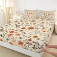 thumbnail image 3 of Homewish Chic Flowers 4pcs Bed Sheets for Female Men Adults,Spring Garden King Sheets,Flying Butterflies Super Cozy Sheet Set,Super Cozy Room Decor, 3 of 7