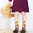 thumbnail image 5 of Honeii Colorful Wildflower Meadow Print Children's Colorful Socks,Unisex Kids and Toddlers' Cushioned Sock,Kids Athletic Crew Socks,for Everyday Wear and Sports, 5 of 5