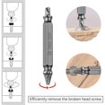 thumbnail image 3 of Extractor de tornillos de doble cabeza, extractor de tornillos dañados y kit de extracción H.S.S.1＃/2＃/3＃/4＃0＃-(5 piezas), 3 of 5