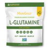 MariGold L-Glutamine Powder Unflavored - Gut, Immune, & Muscle Support, Non-GMO, Allergen-Free