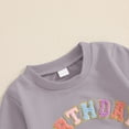thumbnail image 5 of SJLDQY Girls and Toddlers' Sweatshirts Letter Graphic Relax-fit Pullover Tops Long Sleeve Crew Neck Sweatshirt Size 0-6 Months, 5 of 6